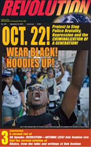 Revolution #318, September 28, 2013 - front page