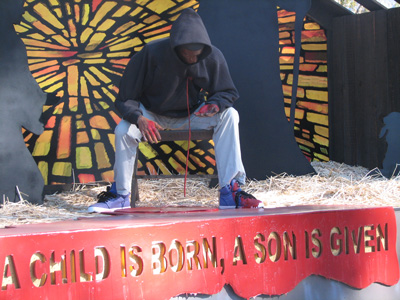 Trayvon Martin Nativity Scene, Claremont, CA 2013
