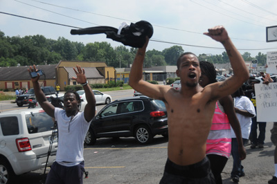 Ferguson, Missouri, August 18, 2014. Photo: Li Onesto/revcom.us