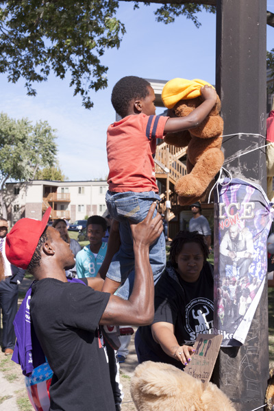 Rebuilding the memorial to Michael Brown