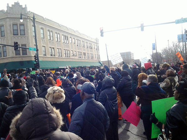 Chicago churches marched December 7 to protest murders of Eric Garner, Mike Brown and many others