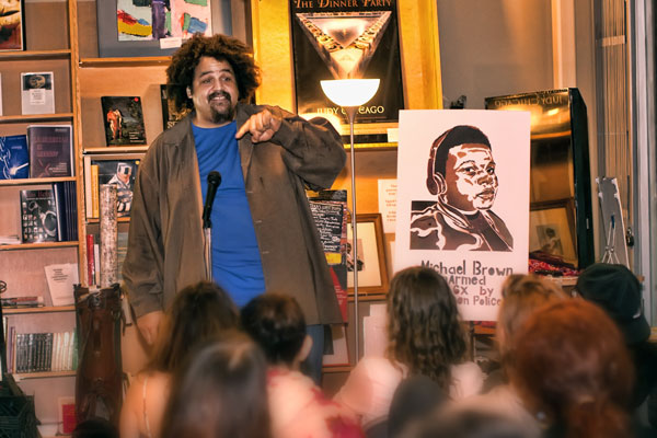 Ferguson Is Everywhere.... It&#39;s Right to Rebel! Open mic at Revolution Books Los Angeles