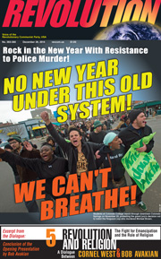 Revolution #366, December 22, 2014 - front page