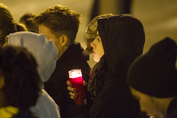Vigil for Antonio Martin in Berkeley, MO December 25, 2014