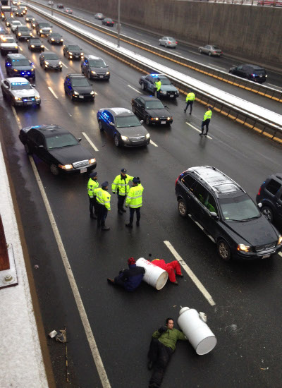 Boston, shutting down I-93