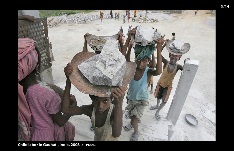 Child labor in Gauhati, India, 2008