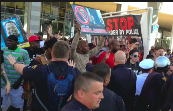 Cleveland - arrests outside Quicken Loans Arena