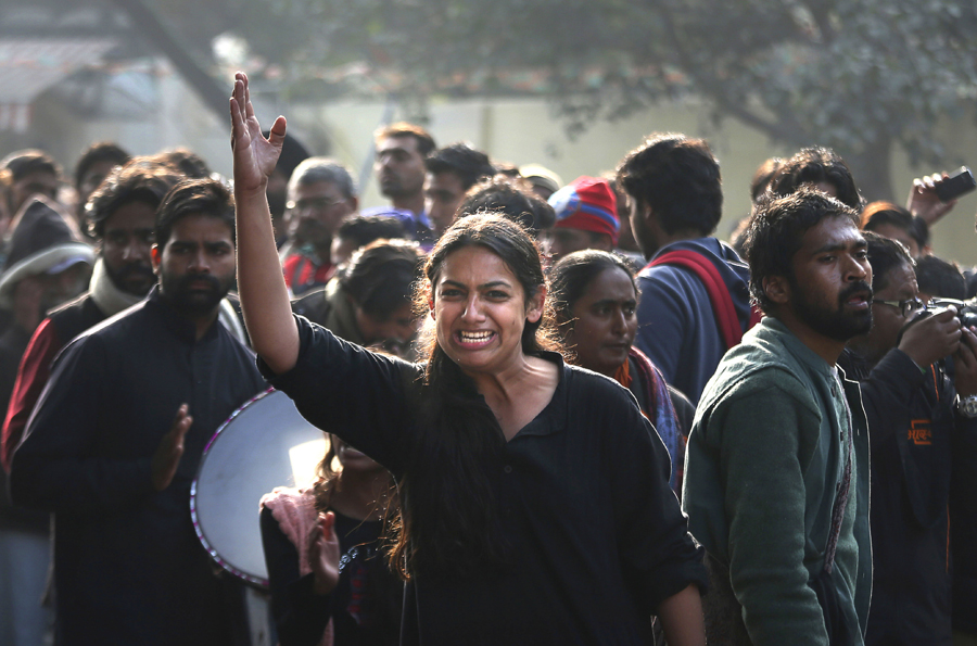 New Delhi, India, December 2012, rising up against the epidemic of rape. Foto: AP