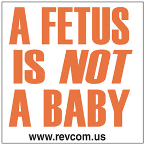 A fetus is not a baby