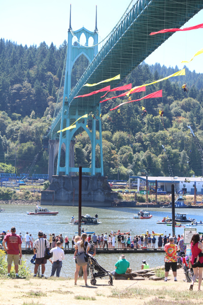 Protest of Shell Oil's Arctic drilling, Portland, July 2015