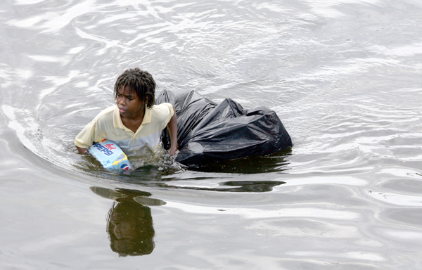 People  risked their lives to take food and supplies from abandoned stores to help save the lives of others and were criminalized by the authorities and media as 'looters.'