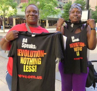 BA Speaks: REVOLUTION, NOTHING LESS! tshirts