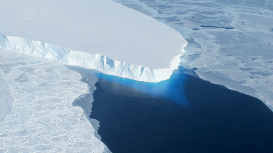 Thwaites glacier in West Antarctic