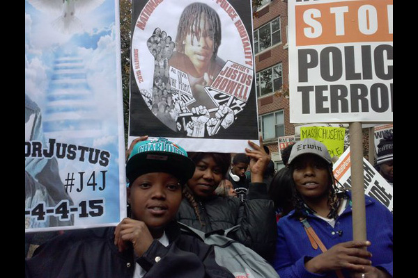 Demanding justice for Justus Howell and all victims of police murder