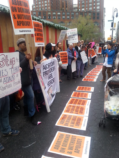NYC Standing up for Abortion Rights after Colorado Planned Parenthood Clinic attacked
