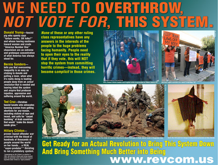 We need to overthrow, NOT VOTE FOR, this system