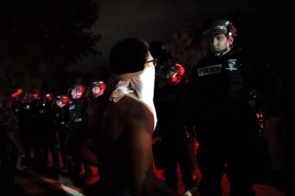 Charlotte, NC, Sept 21, 2016 protest police murder of Keith Lamont Scott