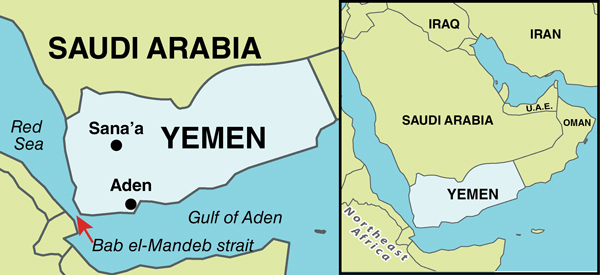 Yemen map