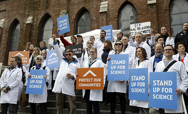 scientists protest Trump