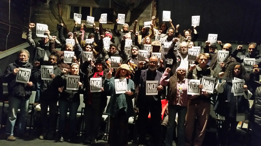 Group photo with some of the people who attended the NYC organizing meeting, December 21