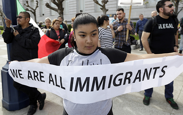 A Day Without Immigrants protest, San Francisco, February 16