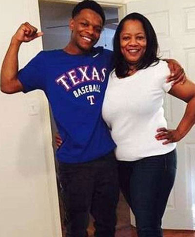 Ulysses KeAndre Wilkerson with his mother, Angela Williams