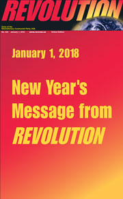 Revolution #524, January 1, 2018 - front page