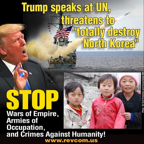 Trump speaks at UN and threatens to totaly destroy North Korea