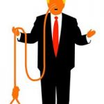 Trump holding noose