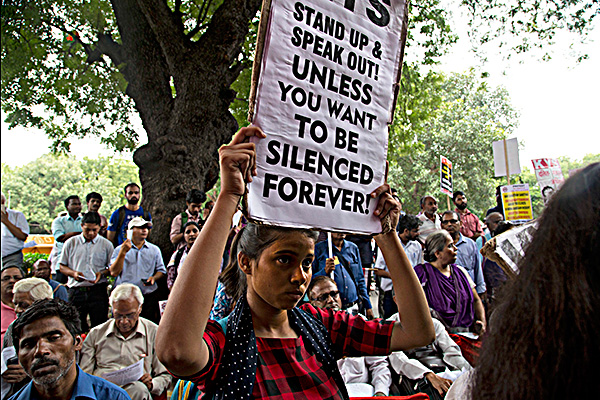 Protesta en India