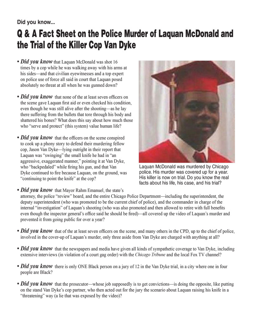 Laquan McDonald Fact Sheet