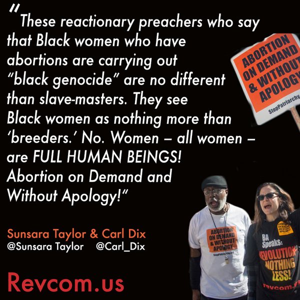 Carl Dix and Sunsara Taylor, quote