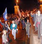 Chicago, Marching up Lake Shore Drive, 3/20/2003