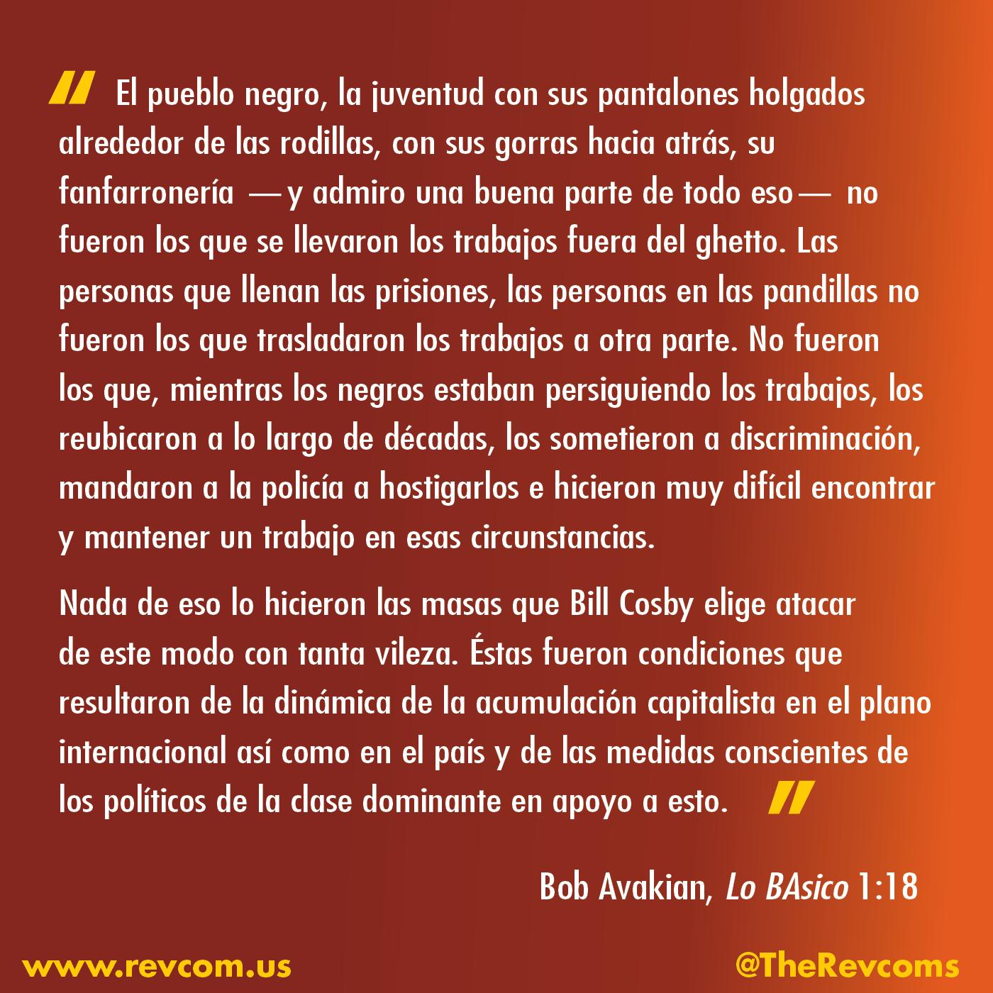 BAsics 1-18 Spanish, Bob Avakian on Black youth