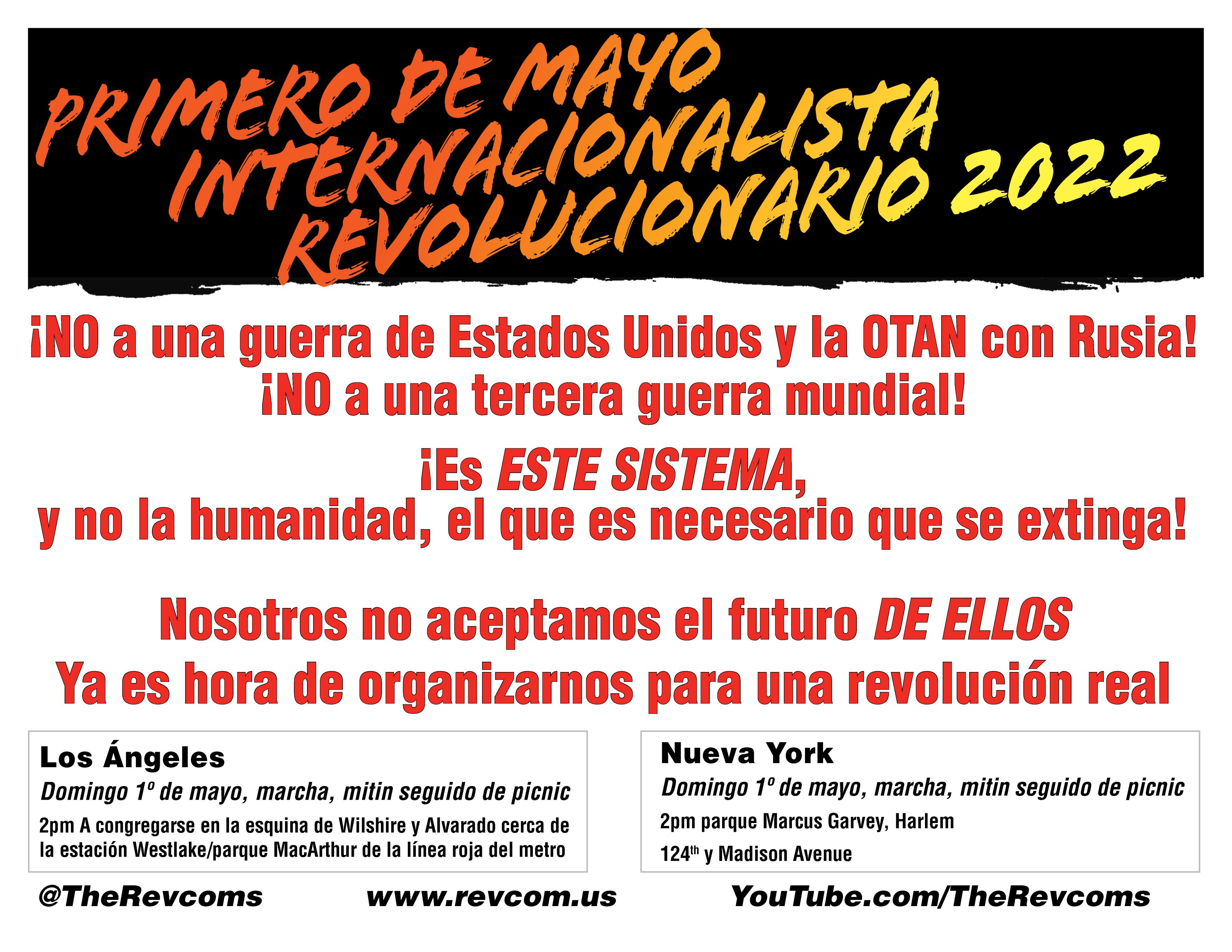 poster mayday 2022 spanish
