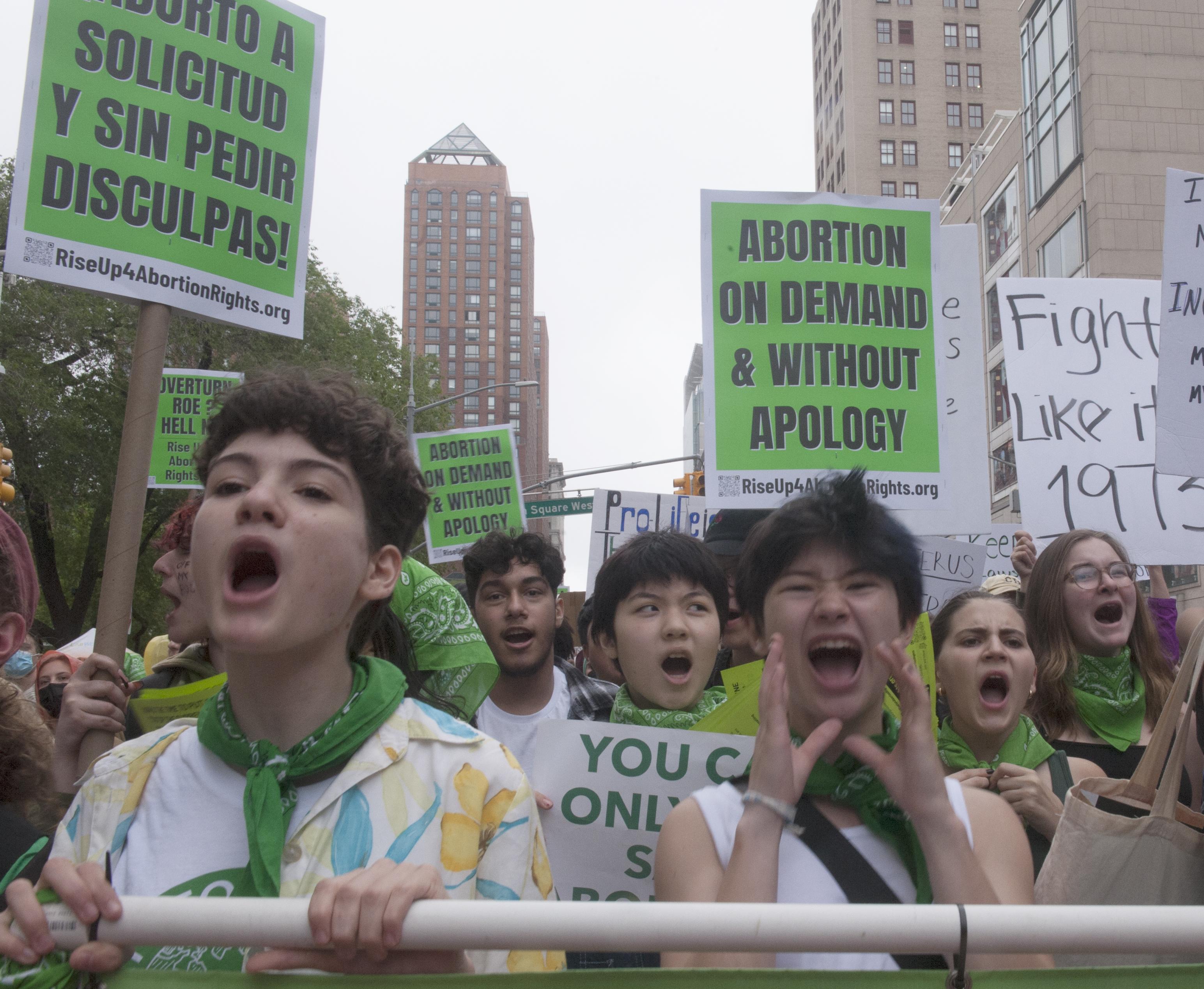 Youth lead march at RU4AR New York City.