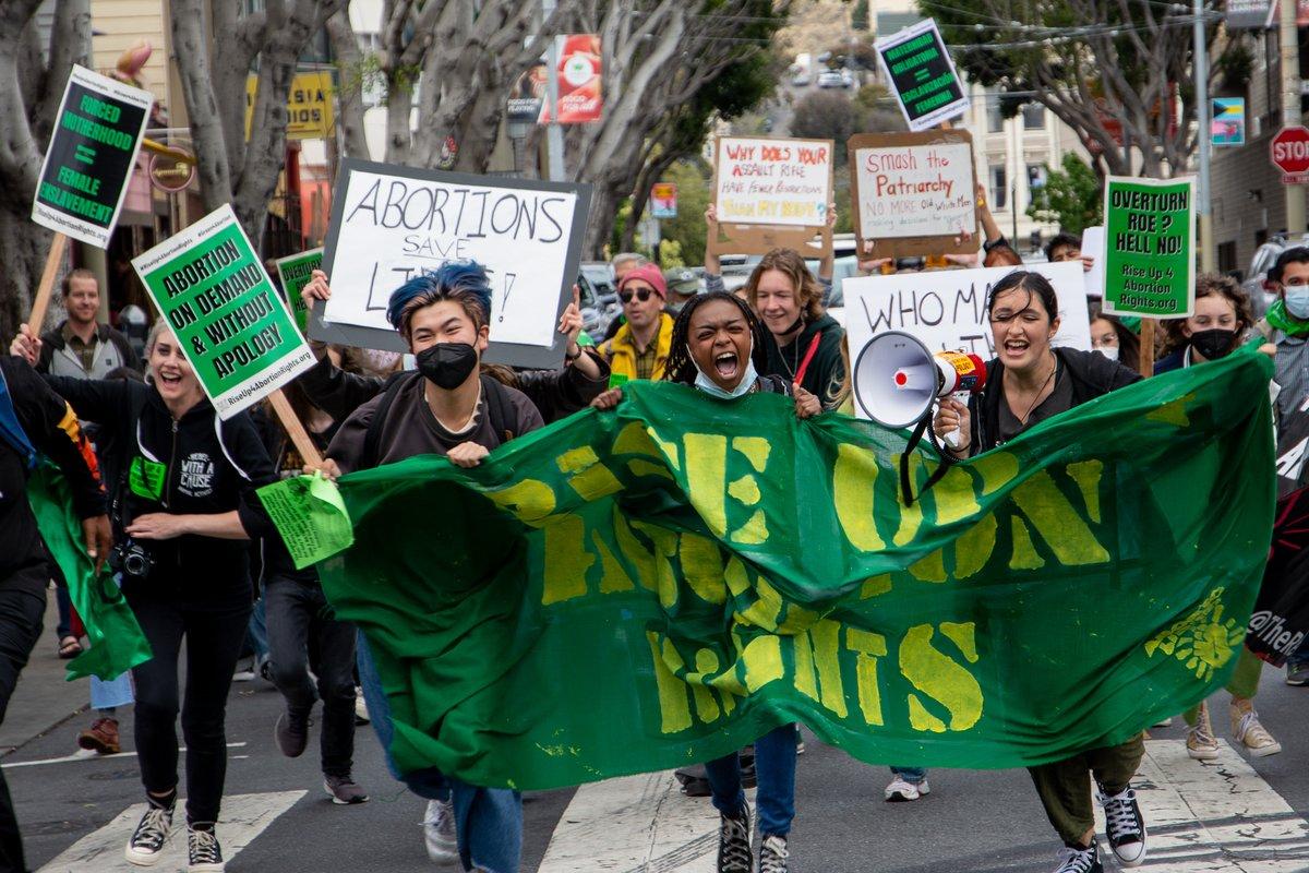San Francisco: Walking out of middle school and high school and taking to the streets determined to STOP the attack on abortion. Post-Roe HELL NO! 