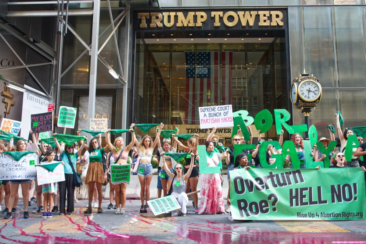 New York City July 9 RU4AR protest converges at Trump Tower
