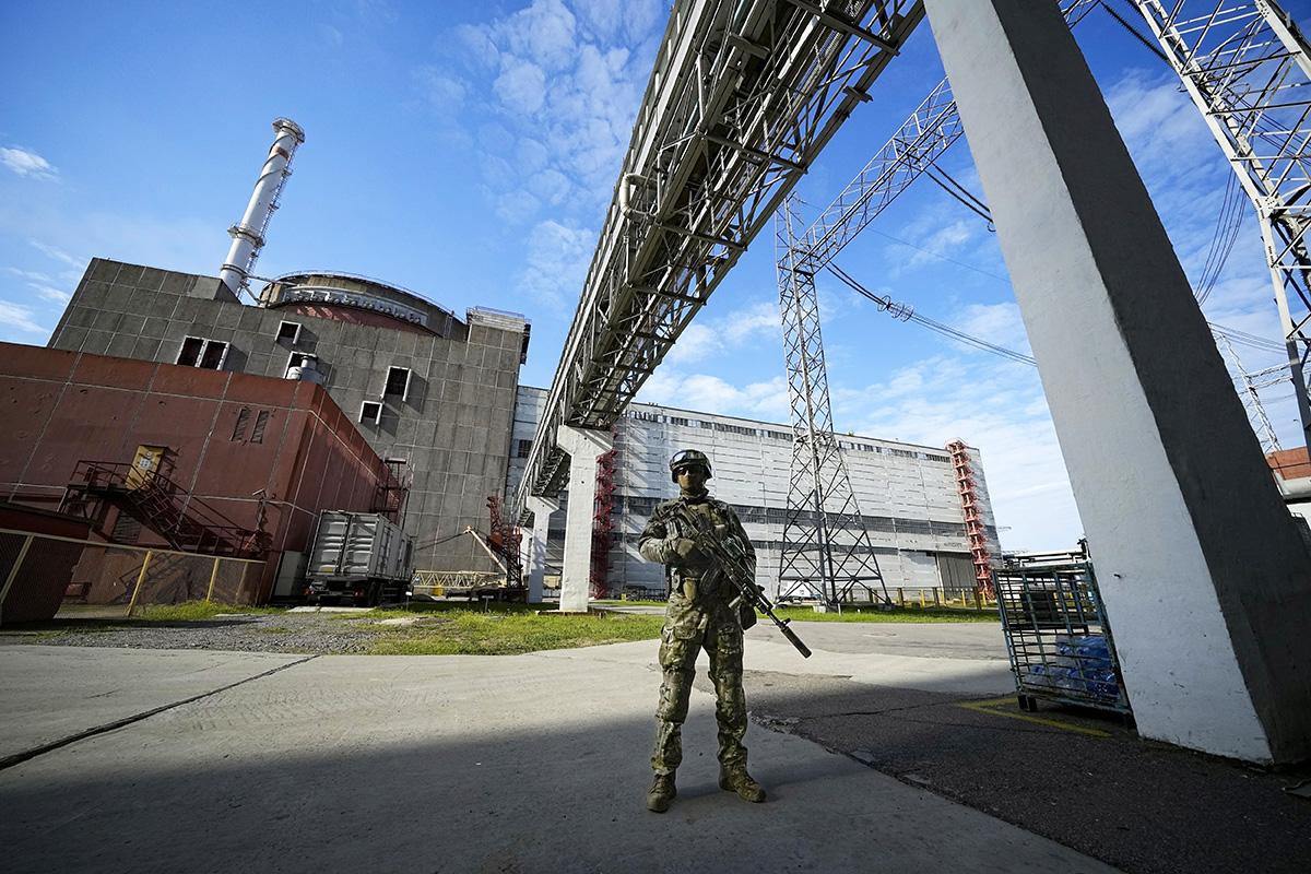 Zaporizhzhia nuclear power plant in Ukraine.