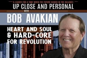 Poster for Bob Avakian Heart & Soul and Hardcore for Revolution