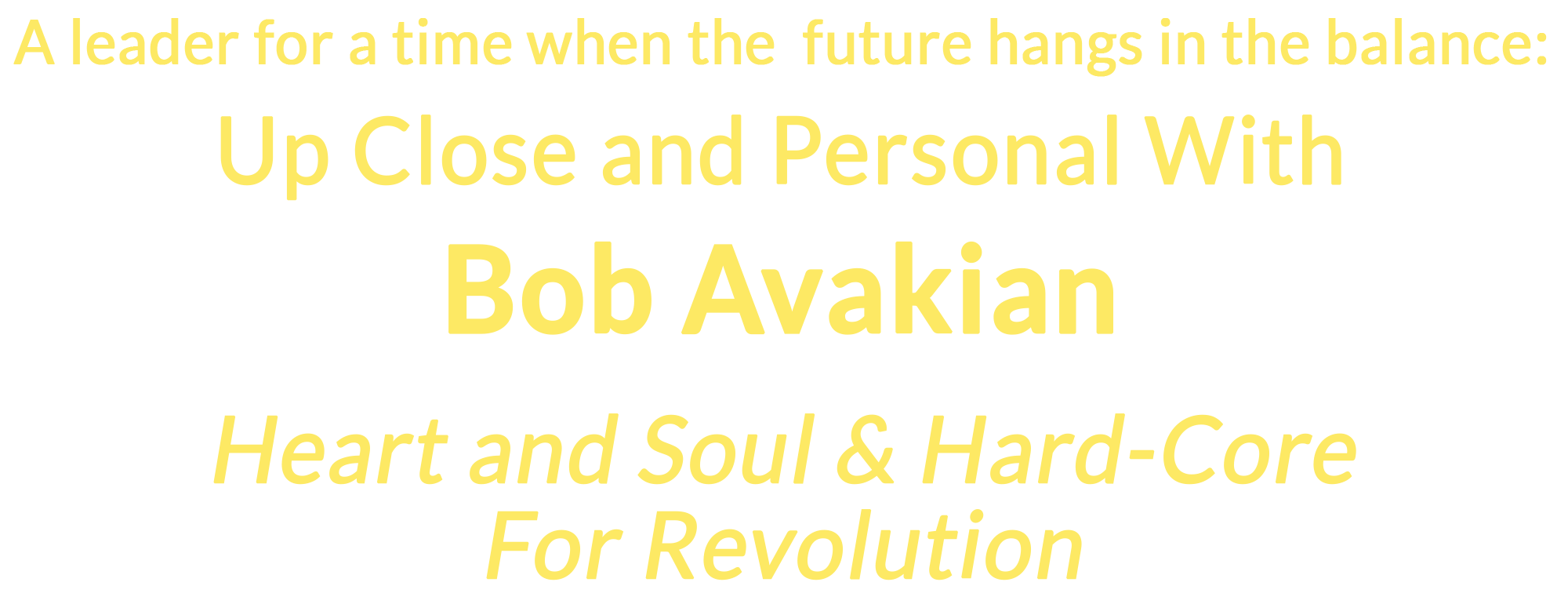 Bob Avakian Interview RNL Show - desktop version