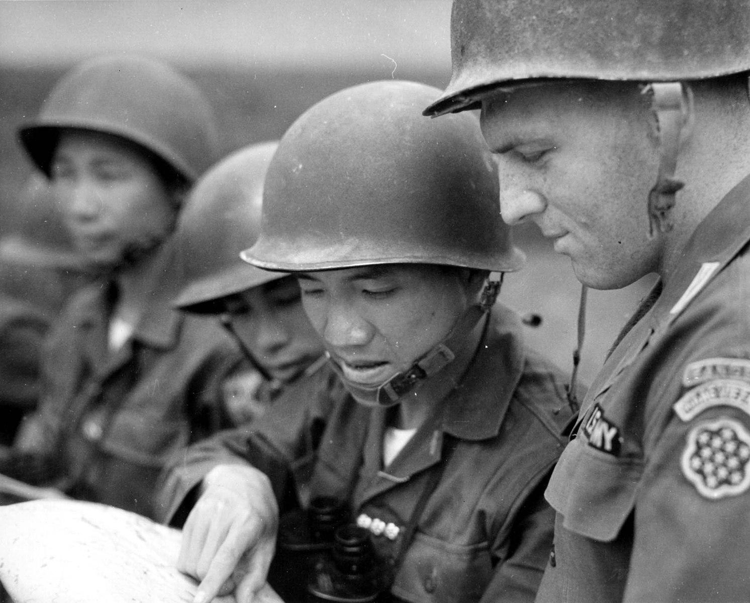 Vietnam: U.S. Army Advisor trains batallions in the field.