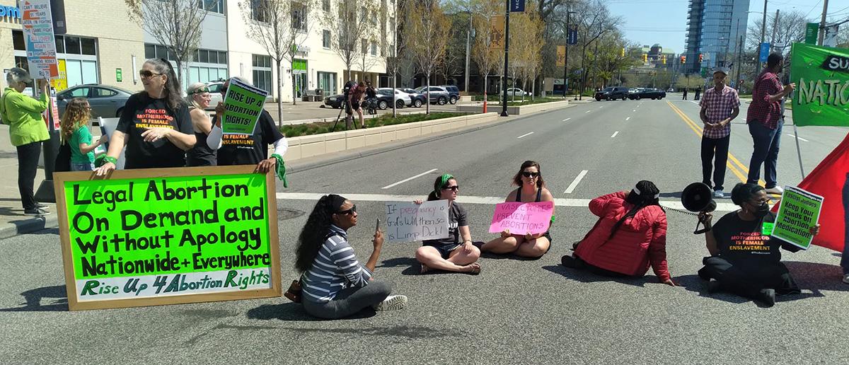 20230415 Cleveland RU4AR protest with die-in.