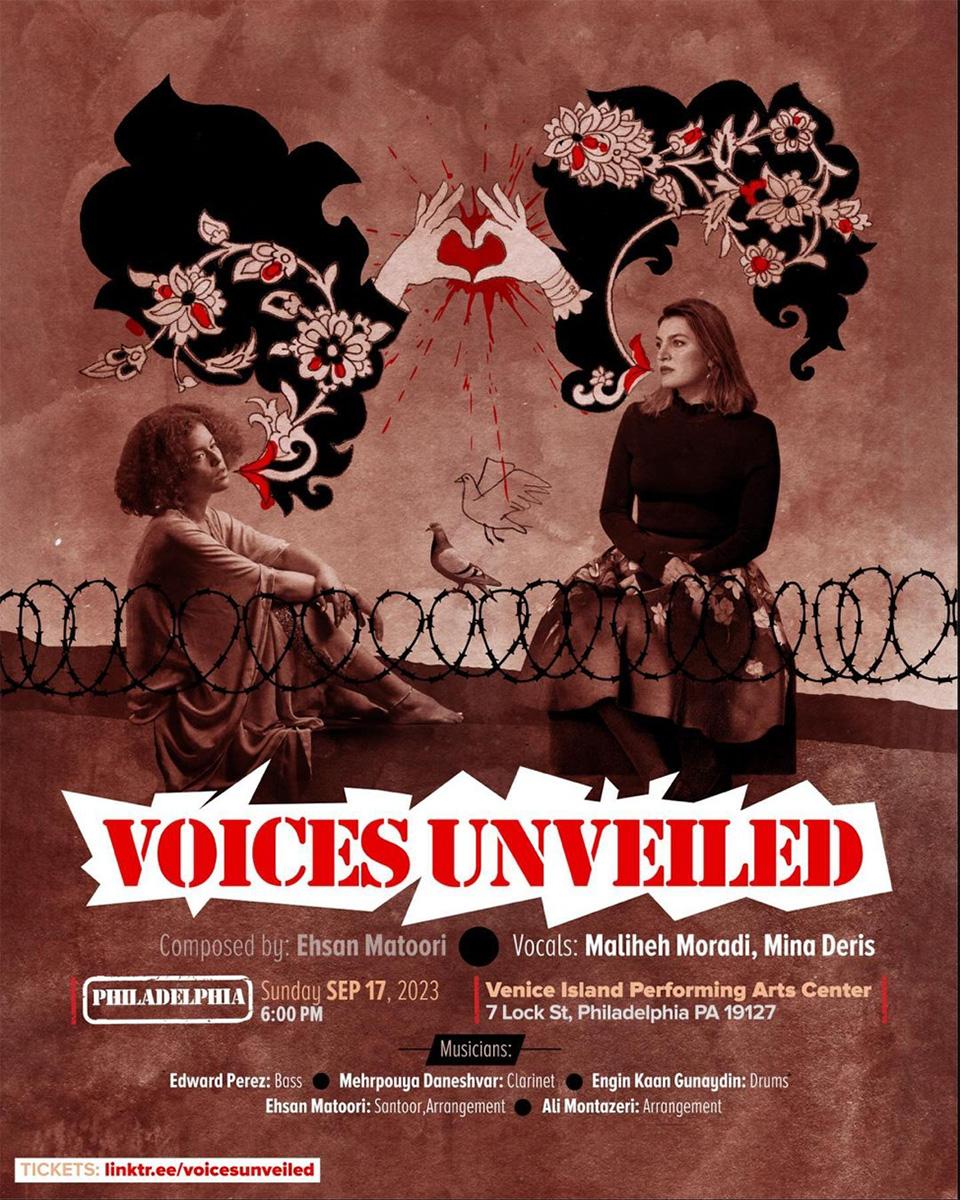 Philadelphia: Event "Voices Unveiled" for Iranian Mahsa Amini.