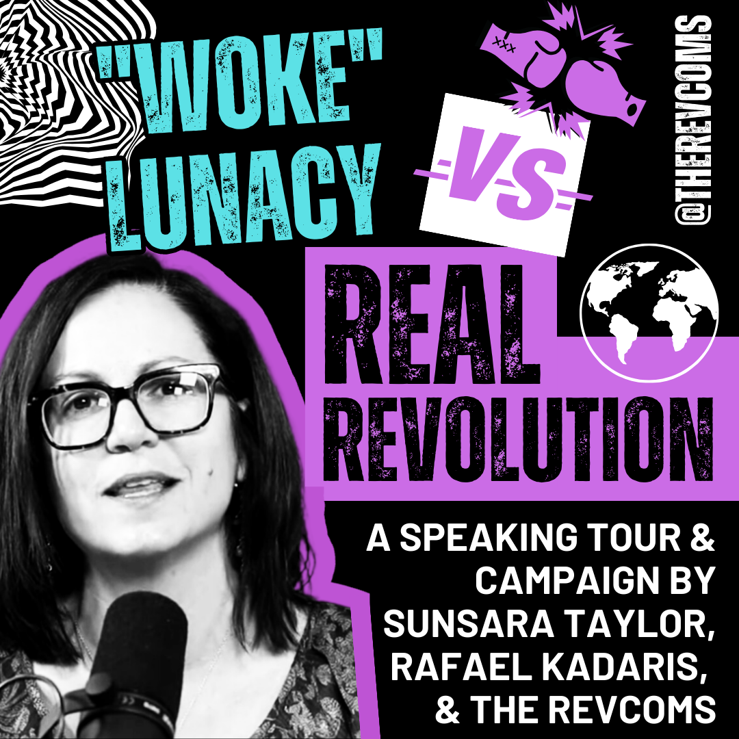 graphic Sunsara Taylor campus tour woke lunacy vs real revolution 