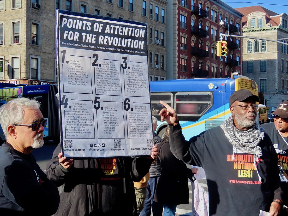 New York City: Carl Dix speaks about POA during Week of Revolution, November 3, 2023.