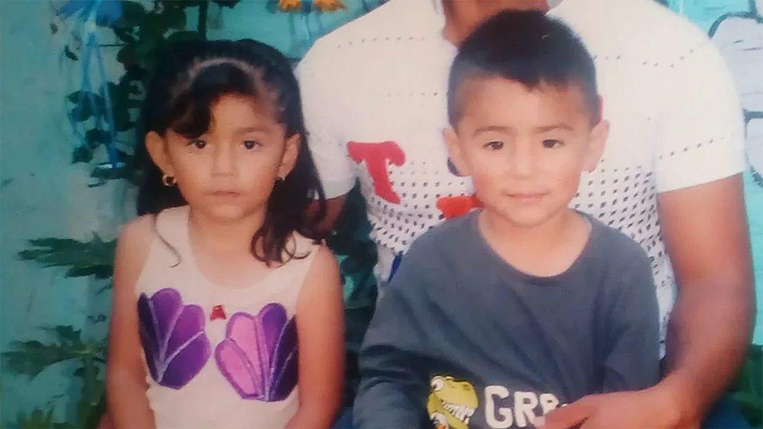 Two migrant children, Yorlei Rubi (left) and Jonathan Agustín Briones de la Sancha, drowned with their mother crossing the Rio Grande River.