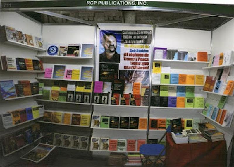Revolution Books Display at Mexico Book Fair, Feb-Mar 2024.