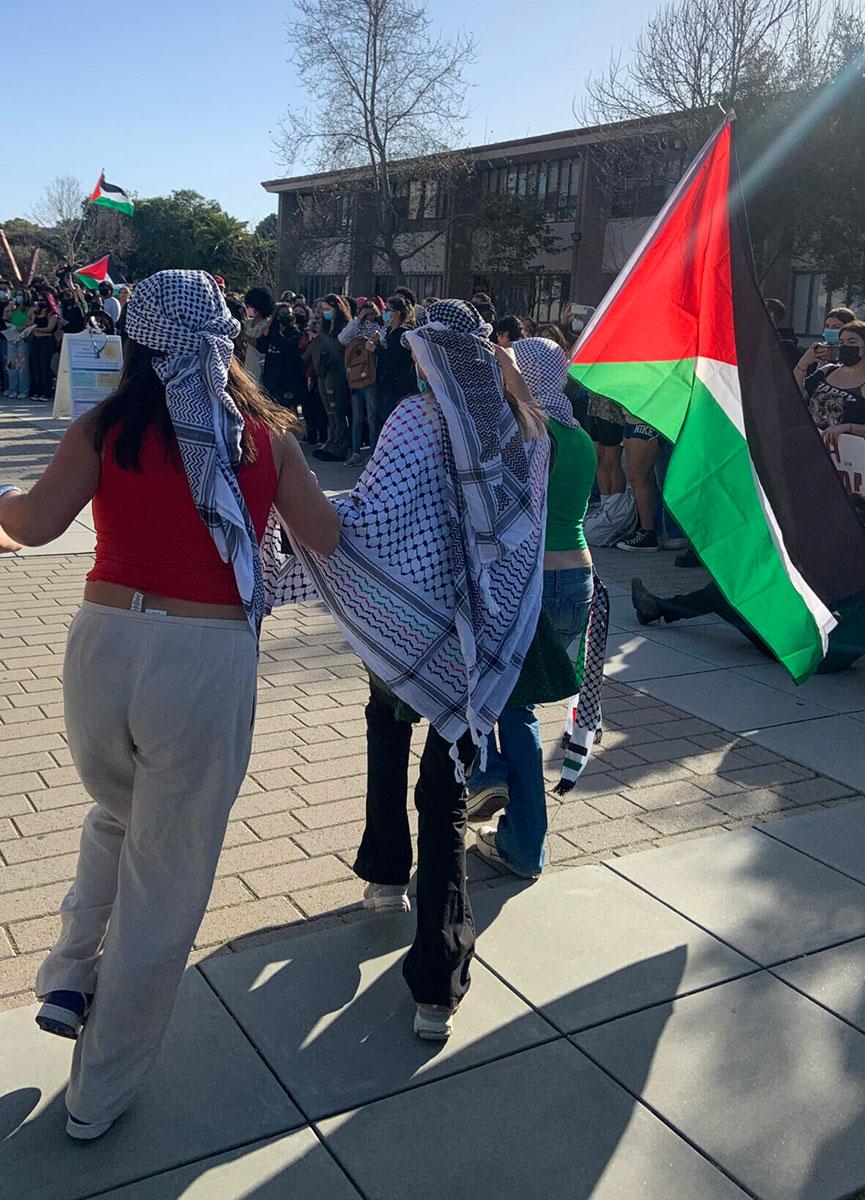 At UC Santa Barbara, Students for Justice in Palestine, the Department of Black Studies and several campus organizations united for a “Day of Interruption” on March 7, 2024.