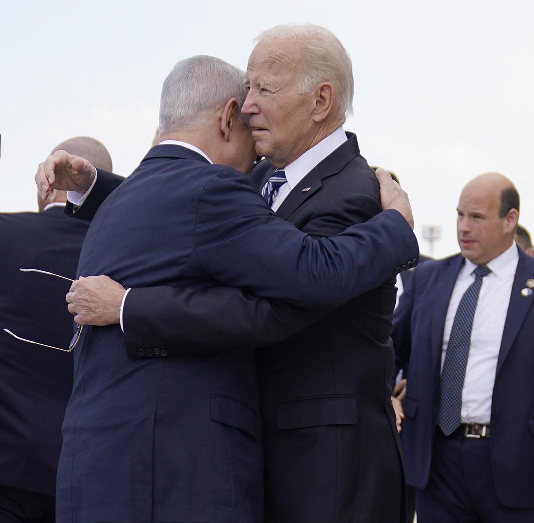 President Joe Biden and Israeli Prime Minister Benjamin Netanyahu, October 18, 2023.